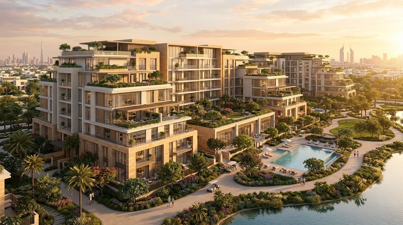 Sobha Elwood: Wille w dzielnicy Dubailand, Dubaj. Wizualizacja inwestycji dewelopera Sobha Realty, oddanie 2028.