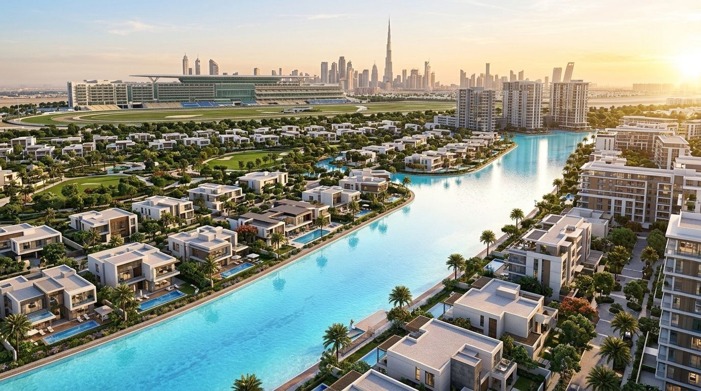 District One: Wille i rezydencje w dzielnicy Mohammed Bin Rashid City, Dubaj. Wizualizacja inwestycji dewelopera Meydan Group, oddanie Gotowe i w budowie.