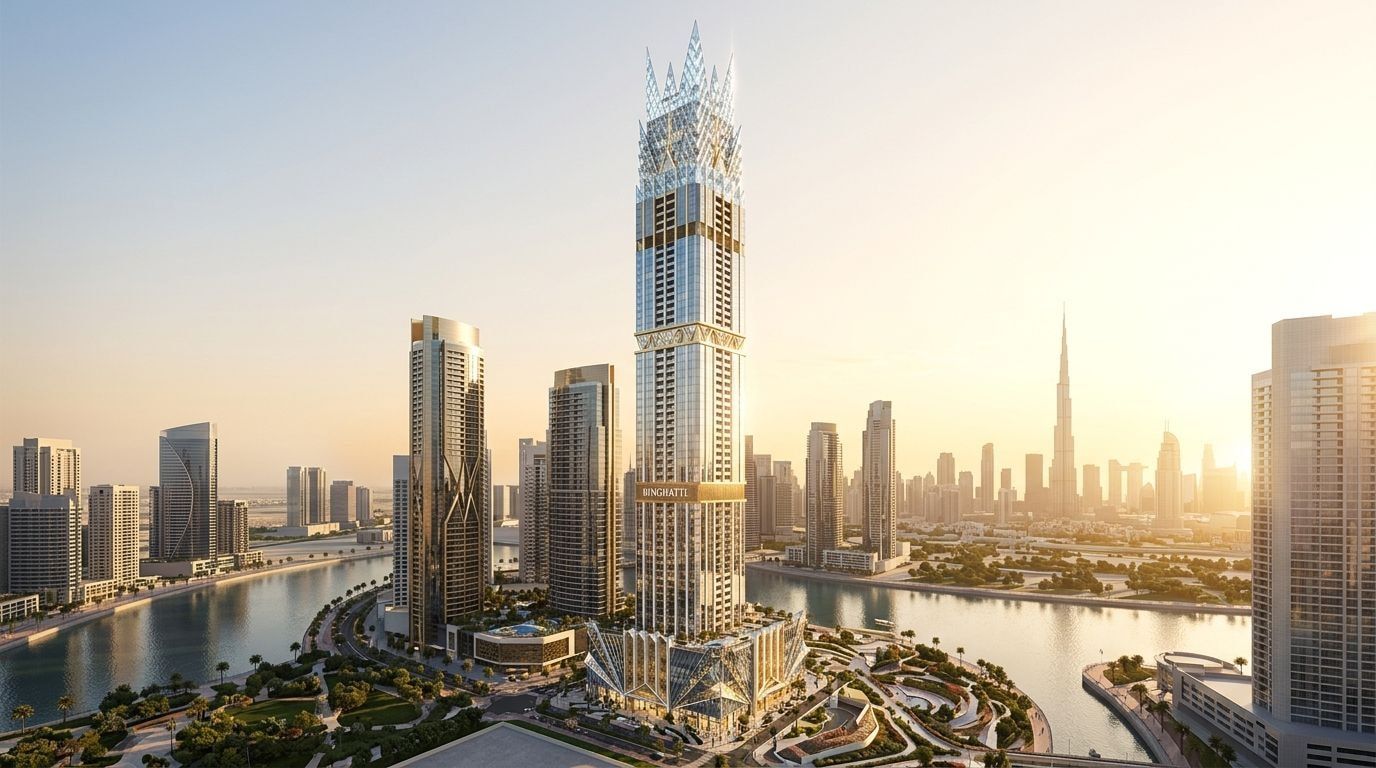 Jacob & Co Residences by Binghatti: Apartamenty i penthouse'y w dzielnicy Business Bay, Dubaj. Wizualizacja inwestycji dewelopera Binghatti Developers, oddanie 2027.