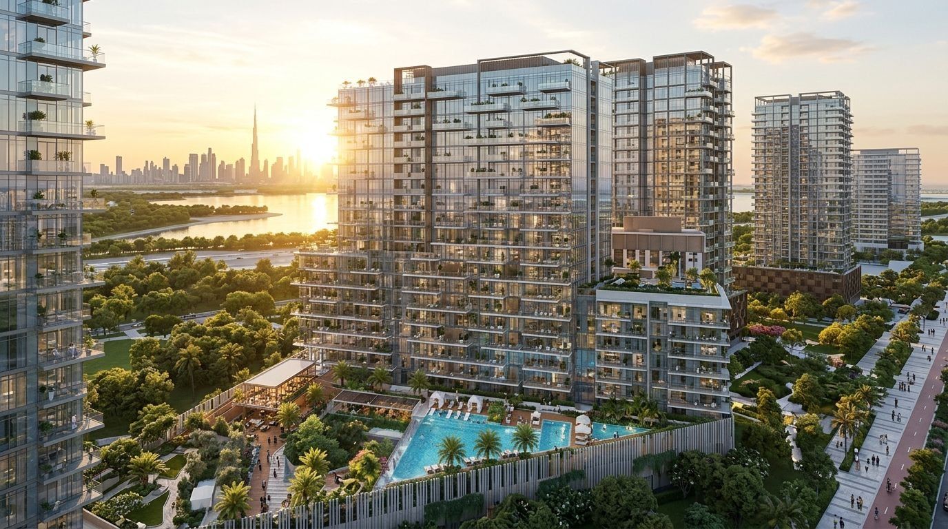 Wynwood Horizon: Apartamenty w dzielnicy Meydan, Dubaj. Wizualizacja inwestycji dewelopera Imtiaz Developments, oddanie 2028.
