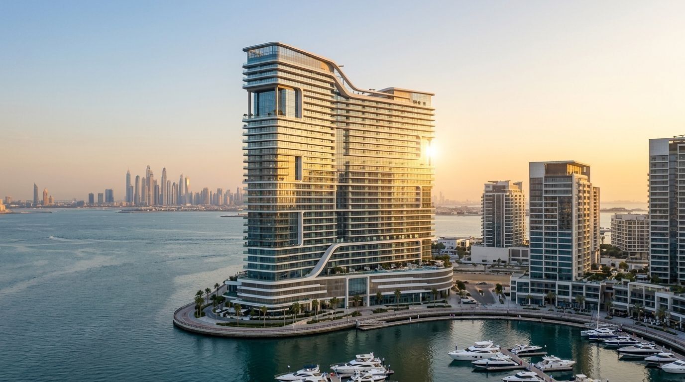 Chelsea Residences by DAMAC: Apartamenty w dzielnicy Dubai Maritime City, Dubaj. Wizualizacja inwestycji dewelopera DAMAC Properties, oddanie 2028.