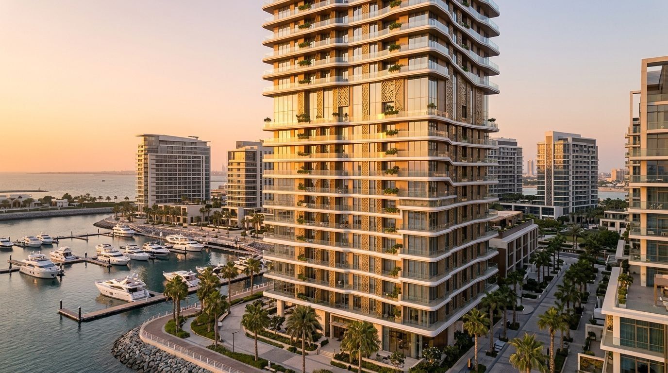 The Mural: Apartamenty i penthouse'y w dzielnicy Dubai Maritime City, Dubaj. Wizualizacja inwestycji dewelopera Beyond, oddanie 2028.