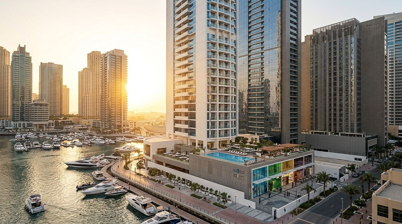Studio One: Apartamenty w dzielnicy Dubai Marina, Dubaj. Wizualizacja inwestycji dewelopera Select Group, oddanie Gotowe.