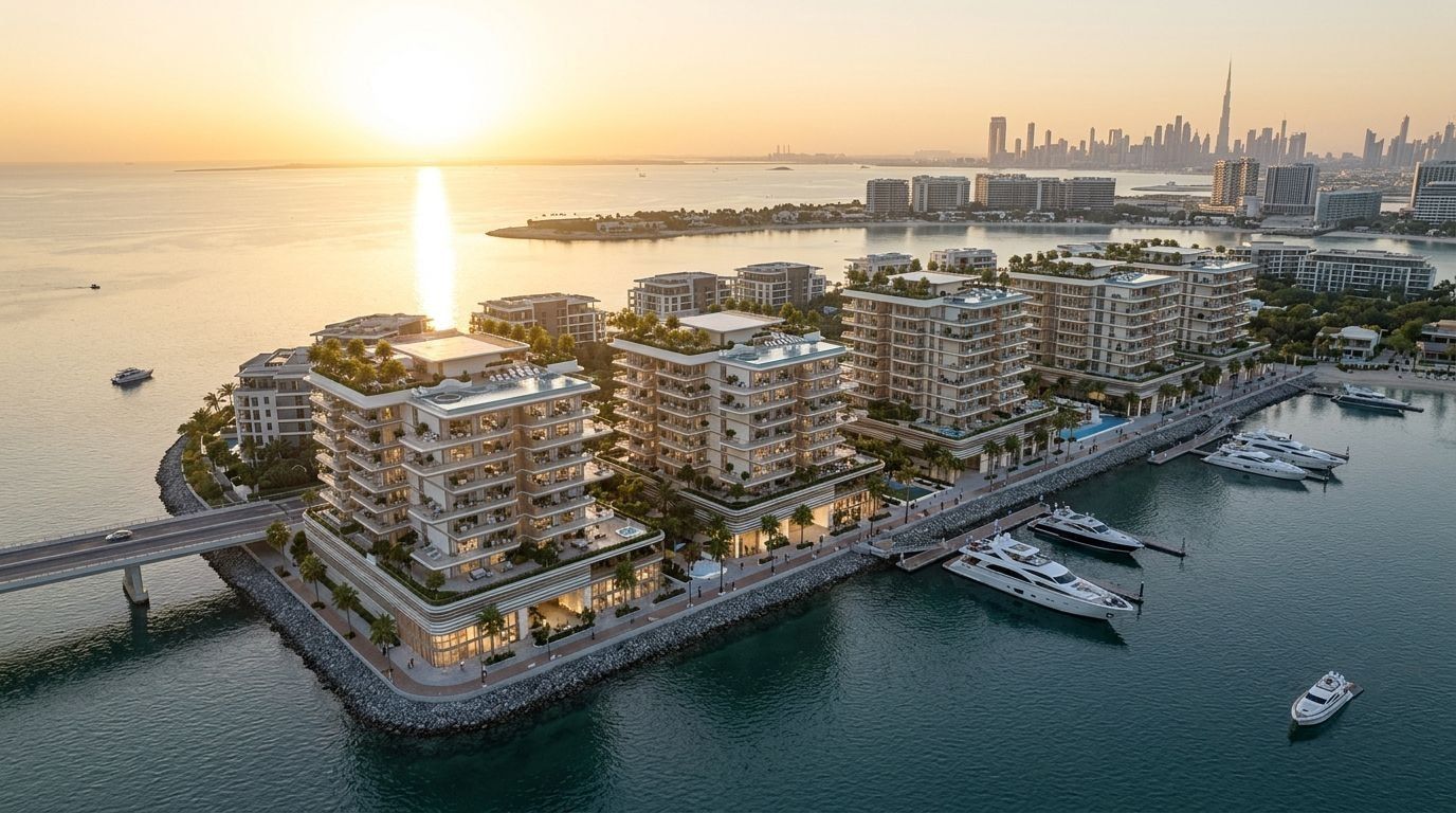 Sunset Bay: Apartamenty w dzielnicy Dubai Islands, Dubaj. Wizualizacja inwestycji dewelopera Imtiaz Developments, oddanie 2028.