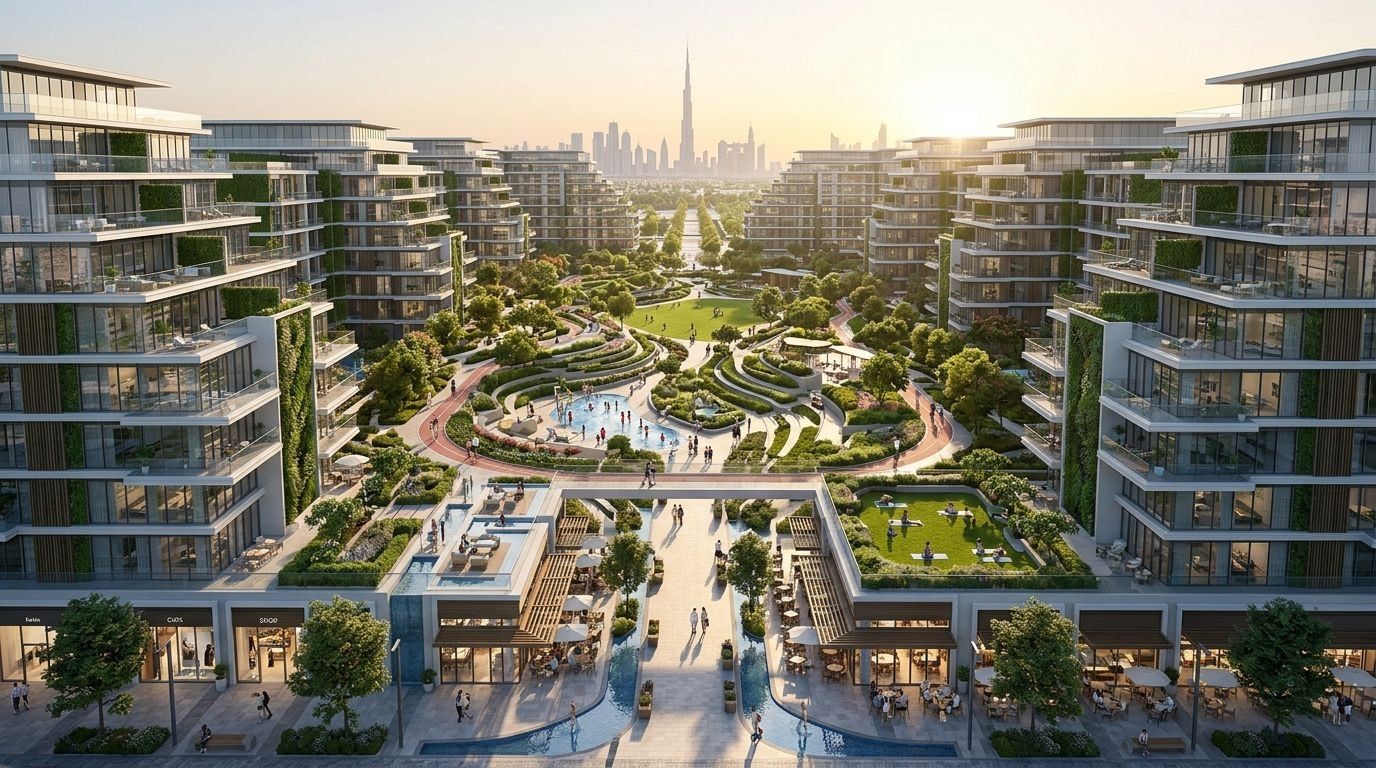 Central Park at City Walk: Apartamenty w dzielnicy City Walk, Dubaj. Wizualizacja inwestycji dewelopera Meraas, oddanie 2027.