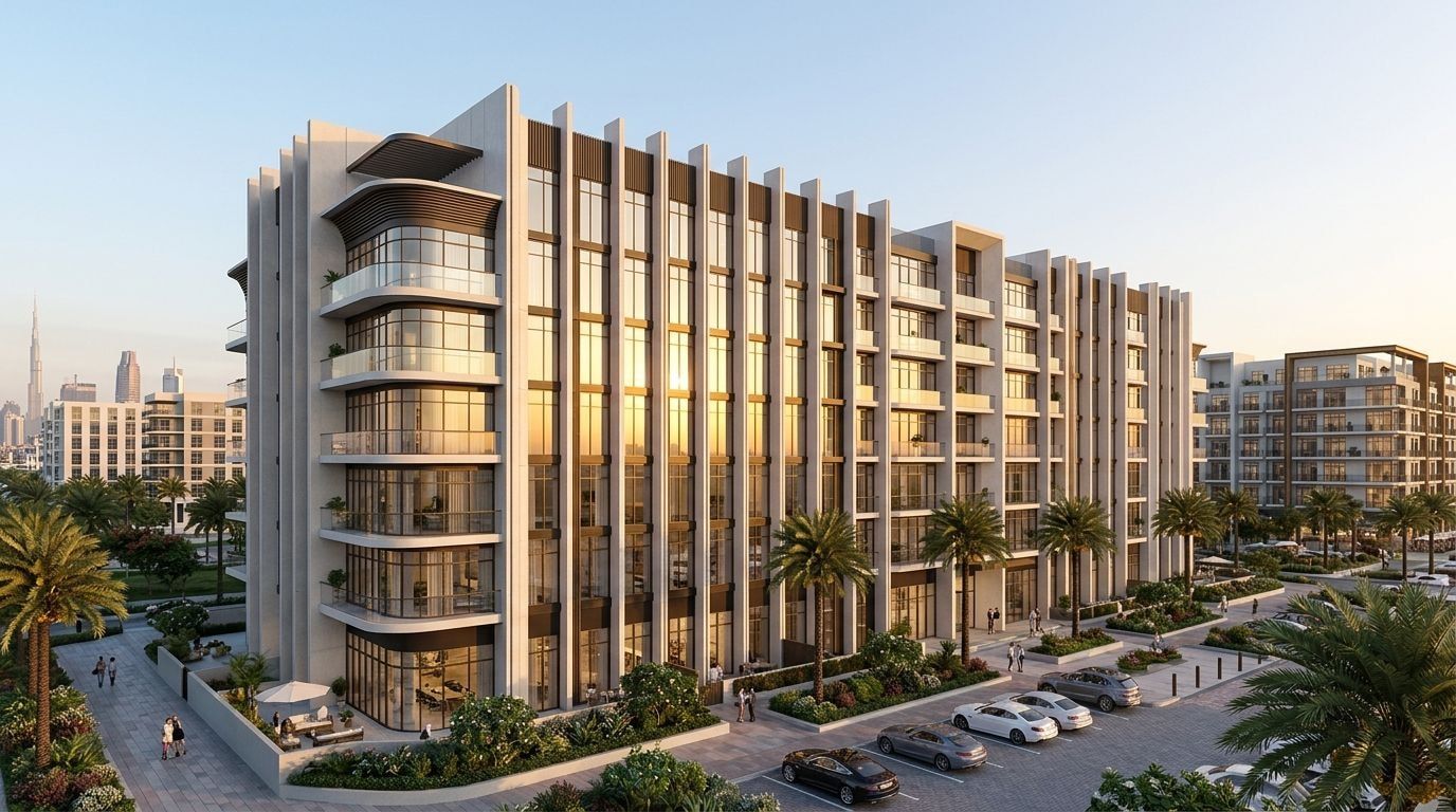 Pantheon Elysee I: Apartamenty w dzielnicy Jumeirah Village Circle, Dubaj. Wizualizacja inwestycji dewelopera Pantheon Development, oddanie 2024.
