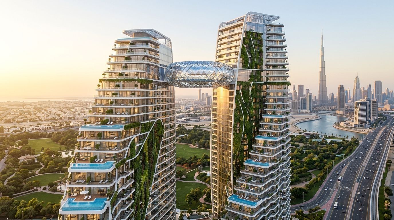 Safa One by DAMAC: Apartamenty w dzielnicy Al Safa, Dubaj. Wizualizacja inwestycji dewelopera DAMAC Properties, oddanie 2026.