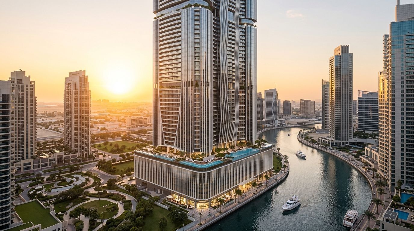 Al Habtoor Tower: Apartamenty i penthouse'y w dzielnicy Business Bay, Dubaj. Wizualizacja inwestycji dewelopera Al Habtoor Group, oddanie 2028.