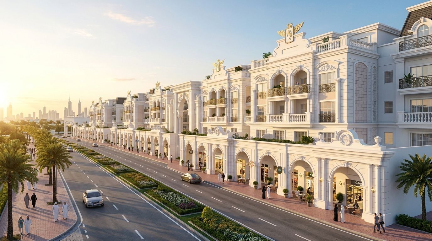 Vincitore Boulevard: Apartamenty w dzielnicy Arjan, Dubaj. Wizualizacja inwestycji dewelopera Vincitore Realty, oddanie 2025.