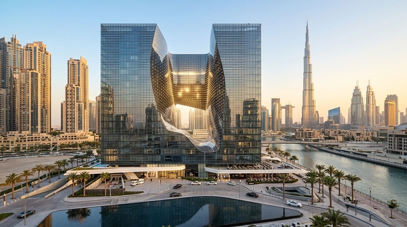 The Opus: Apartamenty serwisowane i biura w dzielnicy Business Bay, Dubaj. Wizualizacja inwestycji dewelopera Omniyat, oddanie Gotowe.