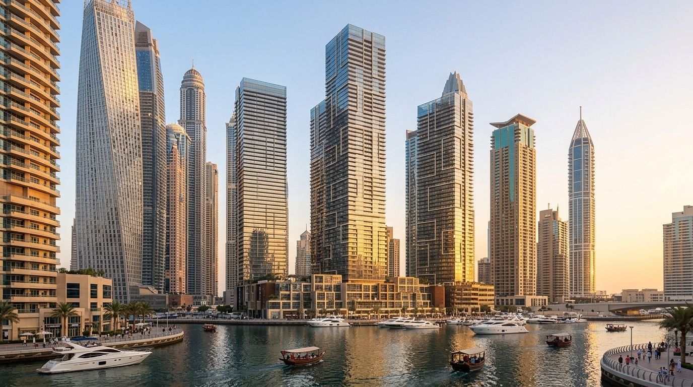 Marina Gate: Apartamenty i penthouse'y w dzielnicy Dubai Marina, Dubaj. Wizualizacja inwestycji dewelopera Select Group, oddanie Gotowe.