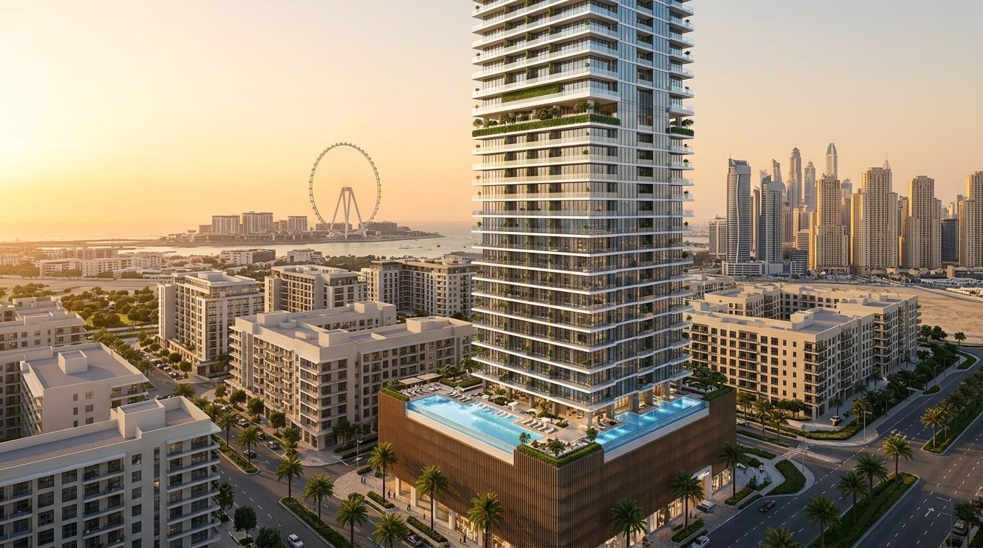 Elaris Sky: Apartamenty w dzielnicy Jumeirah Village Triangle, Dubaj. Wizualizacja inwestycji dewelopera Object 1, oddanie 2028.