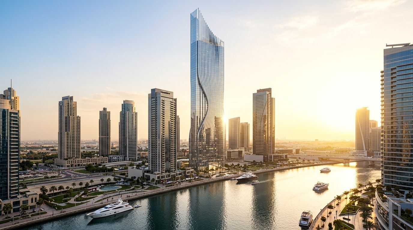 Tiger Sky Tower: Apartamenty i penthouse'y w dzielnicy Business Bay, Dubaj. Wizualizacja inwestycji dewelopera Tiger Properties, oddanie 2029.