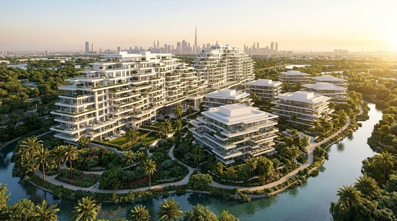 Seventh Heaven: Apartamenty, duplexy i penthouse'y w dzielnicy Al Barari, Dubaj. Wizualizacja inwestycji dewelopera Al Barari, oddanie Gotowe.