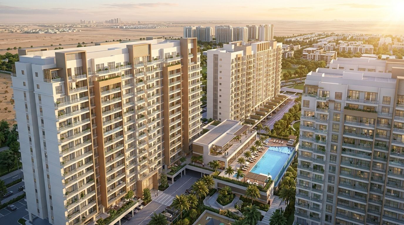 The Haven II: Apartamenty w dzielnicy Majan, Dubaj. Wizualizacja inwestycji dewelopera Meraki Developers, oddanie 2026.