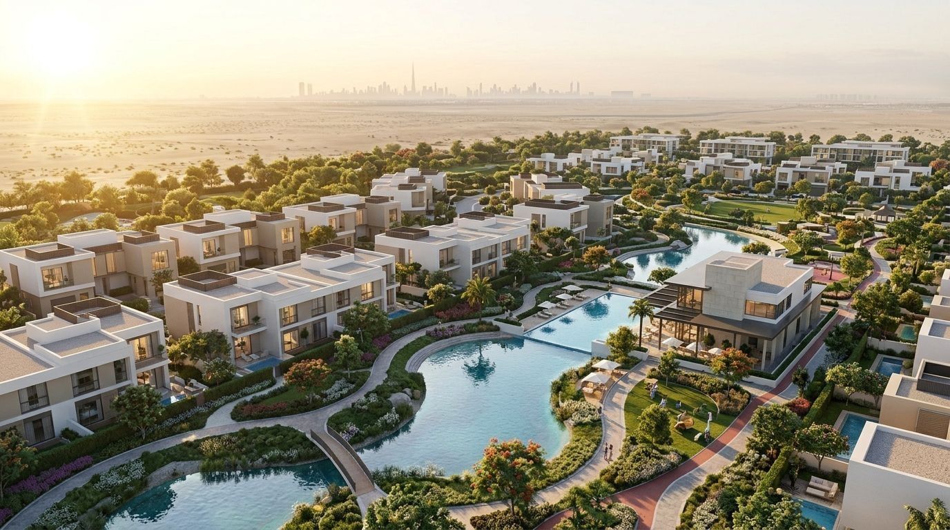 Sobha Reserve: Wille w dzielnicy Wadi Al Safa, Dubaj. Wizualizacja inwestycji dewelopera Sobha Realty, oddanie 2027.