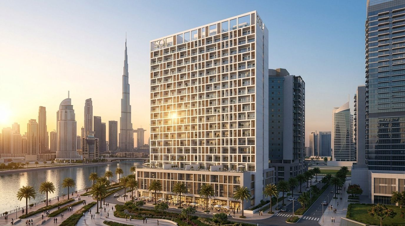 Sol Avenue: Apartamenty w dzielnicy Business Bay, Dubaj. Wizualizacja inwestycji dewelopera Sol Properties, oddanie Gotowe.