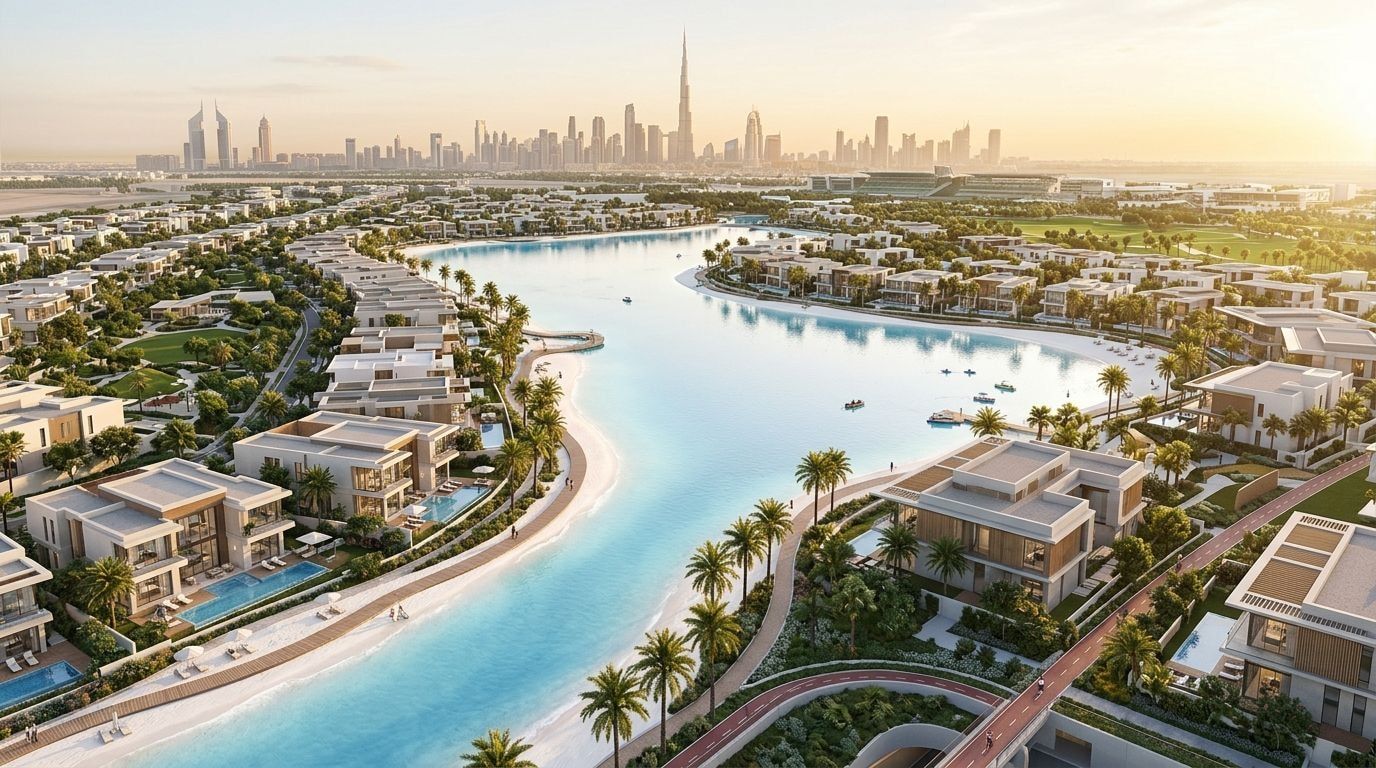 District One West: Wille w dzielnicy Mohammed Bin Rashid City, Dubaj. Wizualizacja inwestycji dewelopera Meydan Group, oddanie 2028.