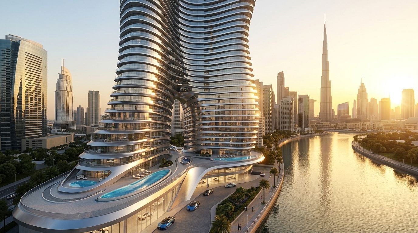 Bugatti Residences by Binghatti: Apartamenty i penthouse'y w dzielnicy Business Bay, Dubaj. Wizualizacja inwestycji dewelopera Binghatti Developers, oddanie 2027.