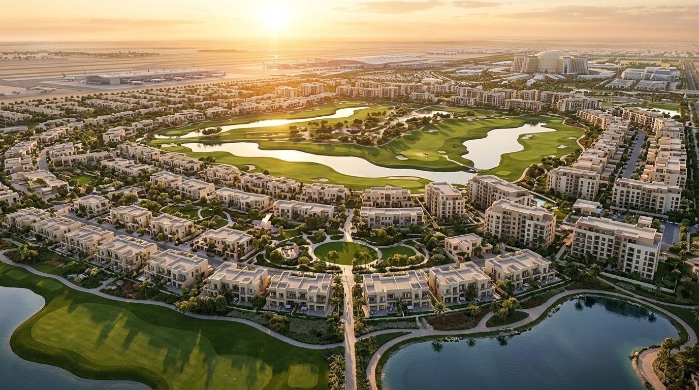 Emaar South: Apartamenty i domy w dzielnicy Emaar South, Dubaj. Wizualizacja inwestycji dewelopera Emaar Properties, oddanie 2026.