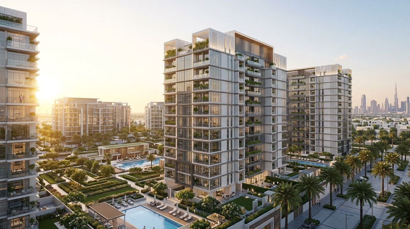 Verdania: Apartamenty w dzielnicy Dubailand Residence Complex, Dubaj. Wizualizacja inwestycji dewelopera Object 1, oddanie 2027.