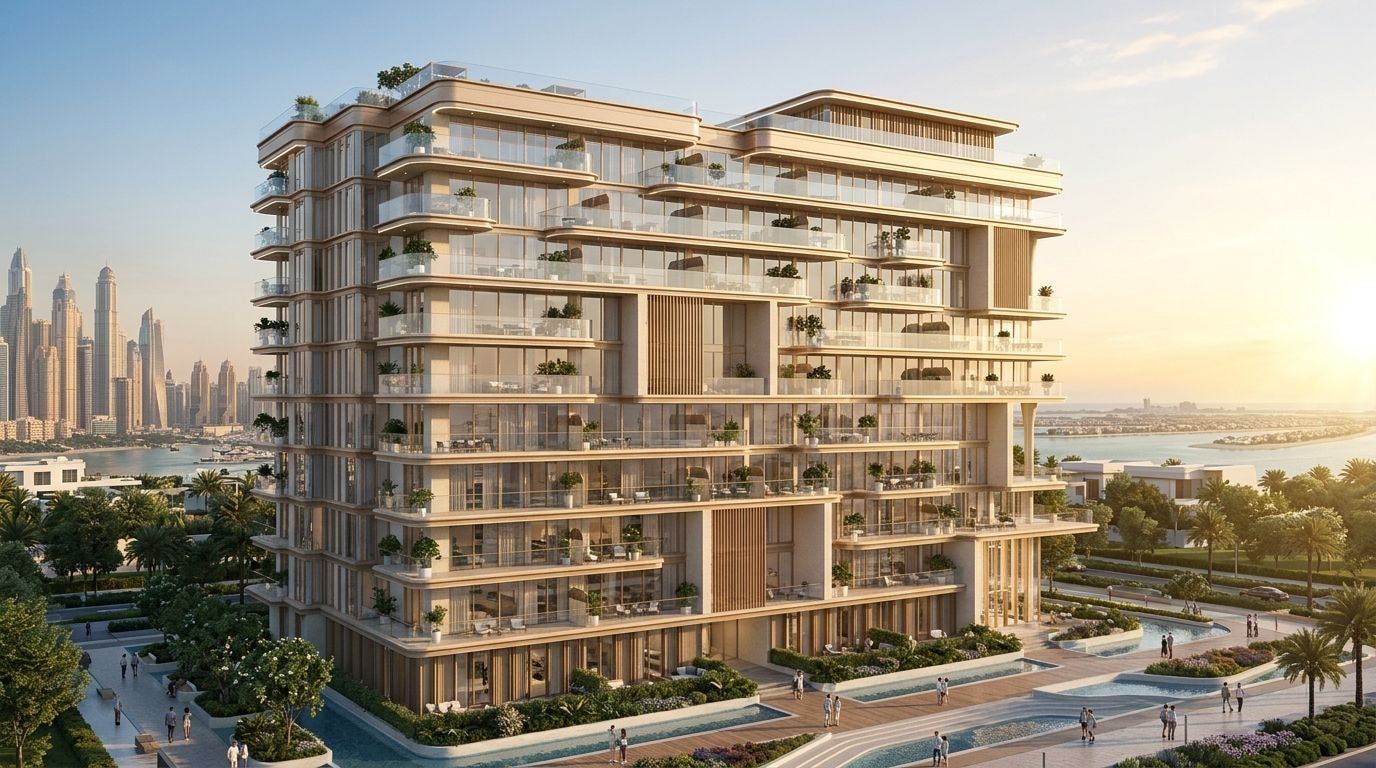 113 Residences: Apartamenty i duplexy w dzielnicy Al Sufouh, Dubaj. Wizualizacja inwestycji dewelopera Iman Developers, oddanie 2029.
