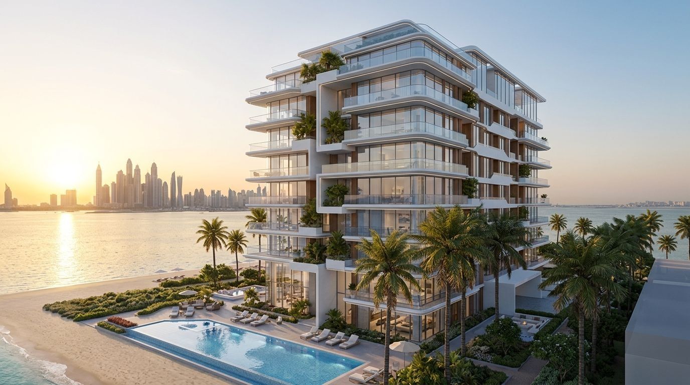 Luce: Apartamenty w dzielnicy Palm Jumeirah, Dubaj. Wizualizacja inwestycji dewelopera Taraf, oddanie Gotowe.