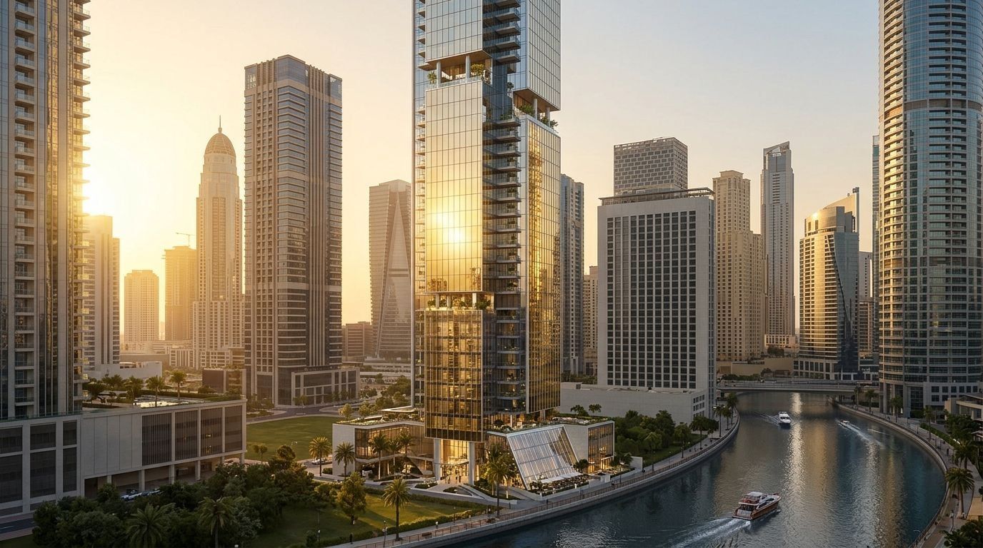 Waldorf Astoria Residences Dubai: Apartamenty i sky mansions w dzielnicy Business Bay, Dubaj. Wizualizacja inwestycji dewelopera Nabni Developments, oddanie 2029.