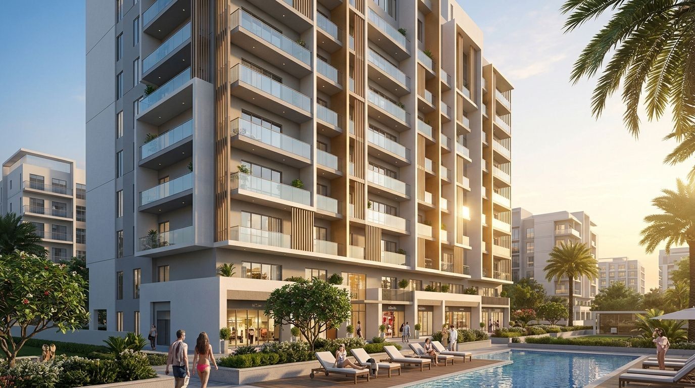 Genesis by Meraki: Apartamenty w dzielnicy Arjan, Dubaj. Wizualizacja inwestycji dewelopera Meraki Developers, oddanie Gotowe.