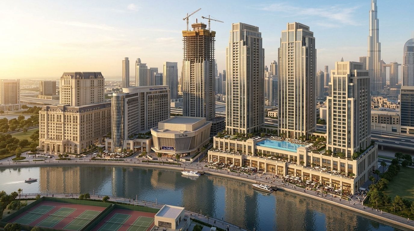 Al Habtoor City: Apartamenty i penthouse'y w dzielnicy Business Bay, Dubaj. Wizualizacja inwestycji dewelopera Al Habtoor Group, oddanie Gotowe i w budowie.