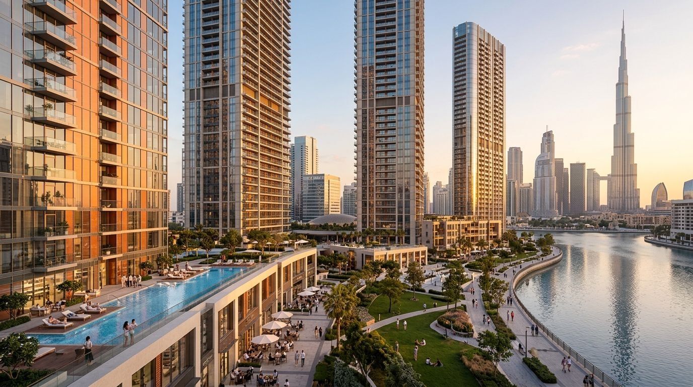 Peninsula: Apartamenty w dzielnicy Business Bay, Dubaj. Wizualizacja inwestycji dewelopera Select Group, oddanie 2026.