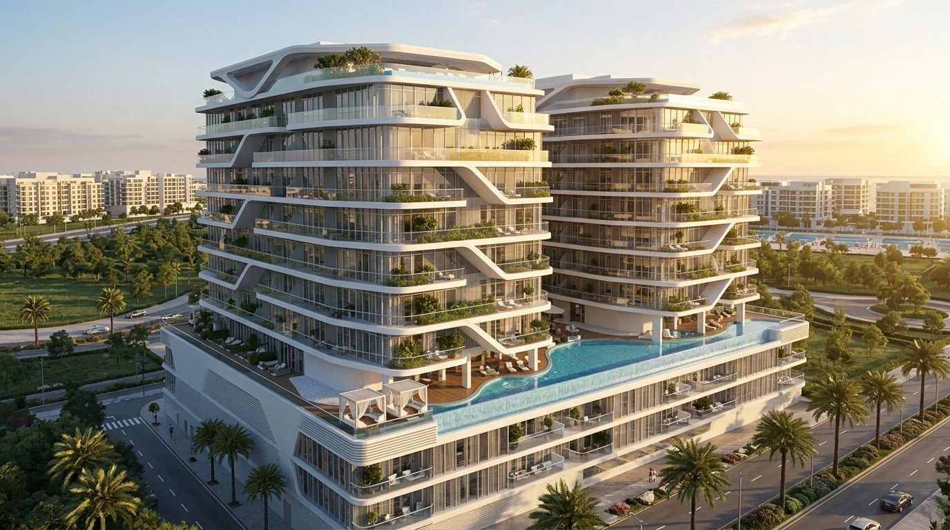 Treppan Living: Apartamenty umeblowane w dzielnicy Jumeirah Village Circle, Dubaj. Wizualizacja inwestycji dewelopera Fakhruddin Properties, oddanie 2026.