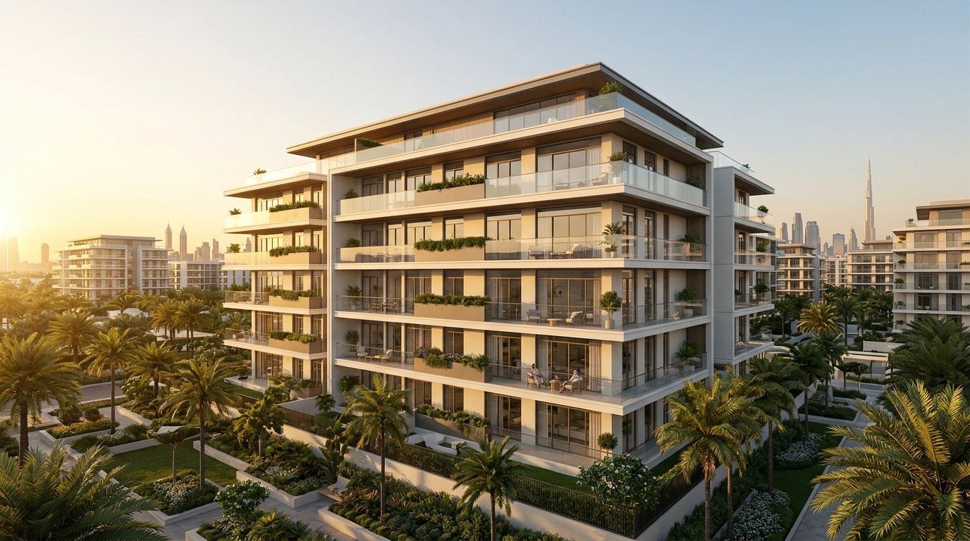 Olivia Gardens Residence: Apartamenty w dzielnicy Jumeirah Garden City, Dubaj. Wizualizacja inwestycji dewelopera Segrex Development, oddanie 2027.