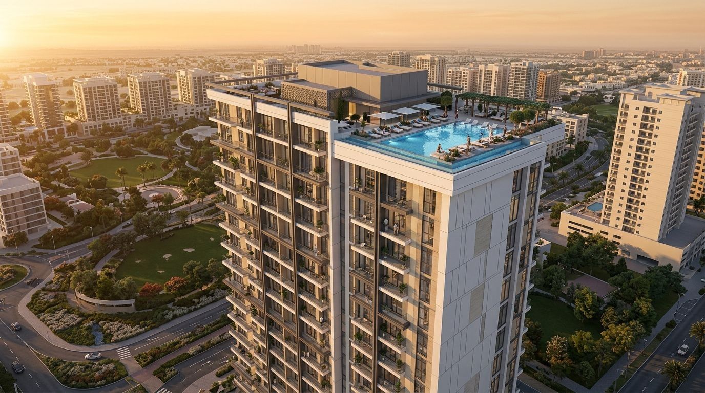 Ozone1 Residence: Apartamenty w dzielnicy Jumeirah Village Circle, Dubaj. Wizualizacja inwestycji dewelopera Object 1, oddanie 2026.