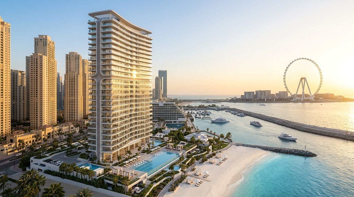 La Vie: Apartamenty i penthouse'y w dzielnicy Jumeirah Beach Residence, Dubaj. Wizualizacja inwestycji dewelopera Dubai Properties, oddanie Gotowe.