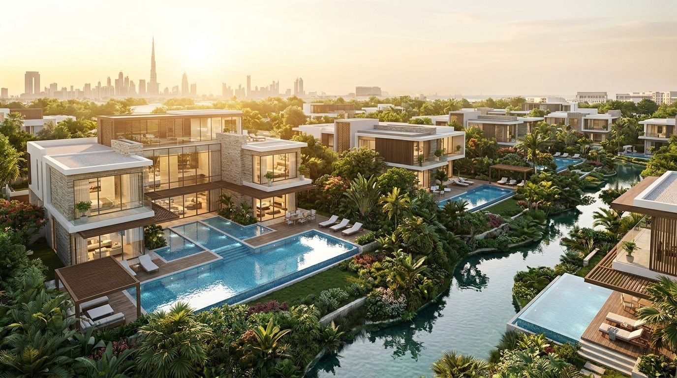 The Reserve: Wille na zamówienie w dzielnicy Al Barari, Dubaj. Wizualizacja inwestycji dewelopera Al Barari, oddanie 2026.